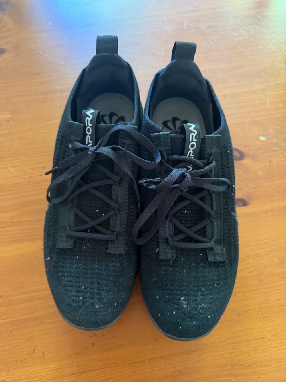 Nike Black Knit Lace-Up Women's Athletic Sneakers